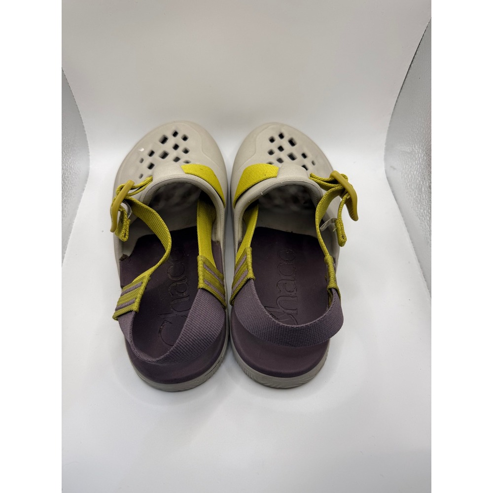 Chaco Chillos Clog Women 5 Tan Yellow Adjustable Strap Slip On Sandals JCH108986